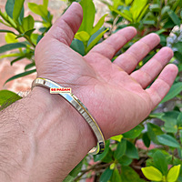 6mm Stainless Steel SP Brass Ring Punjabi Kada