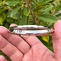 8mm Stainless Steel SP Brass Ring Punjabi Kada