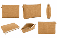 Jute Zipper Pouch