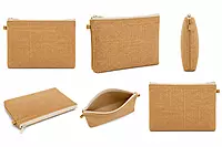 Jute Zipper Pouch