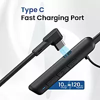 Portronics Harmonics Z10 in Ear Bluetooth Headphone with Mic, 35Hour Playtime,10mm Driver, Magnetic Earbuds, Voice Assistant, Bluetooth 5.3V, IPX4 Water/Sweat Resistance, Type C Fast Charging(Black) Portronics Harmonics Z10 in Ear Bluetooth Headphone with Mic, 35Hour Playtime,10mm Driver, Magnetic Earbuds, Voice Assistant, Bluetooth 5.3V, IPX4 Water/Sweat Resistance, Type C Fast Charging(Black)