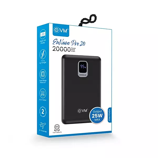 POWER BANK EVM 20000 MAH ENNANO PRO 20 P0404