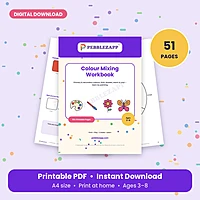 Colour Mixing Workbook for Kids – 51 Pages