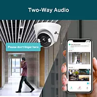 TP-Link VIGI (4mm) 5MP Full-Color Turret Network Camera-VIGI C450