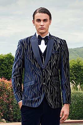 Royal Blue Modern Tuxedo