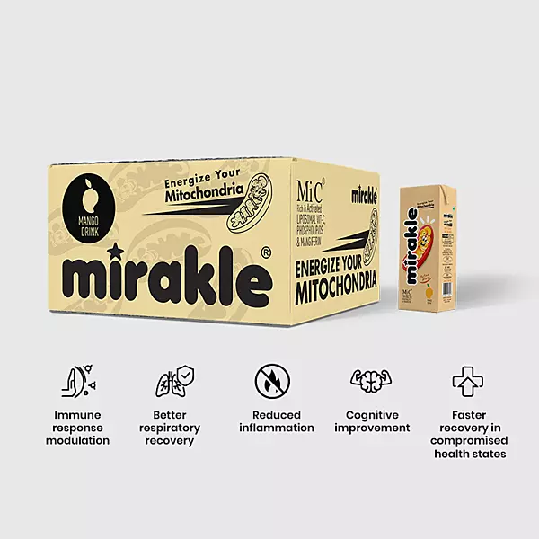 MIRAKLE the Liposomal Vitamin-C Drink ( Added Sugar)-24 Piece Pack