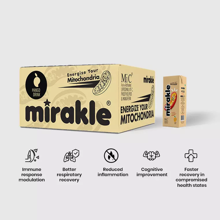 MIRAKLE the Liposomal Vitamin-C Drink ( Added Sugar)-24 Piece Pack
