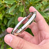8mm Stainless Steel SP Brass Ring Punjabi Kada