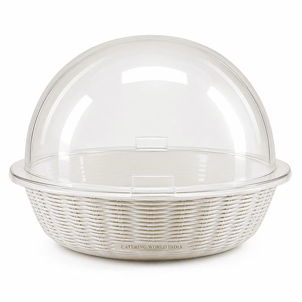 ROUND BREAD BASKET W COVER