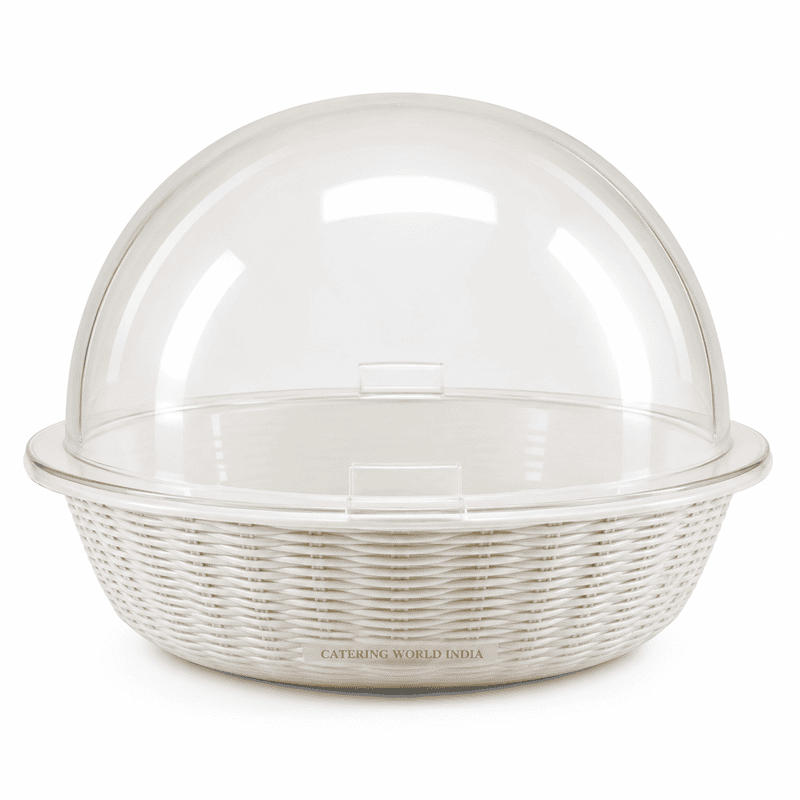 ROUND BREAD BASKET W COVER