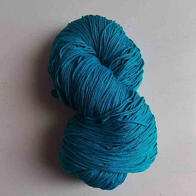 Cotton Yarn 4 Ply Peacock Blue