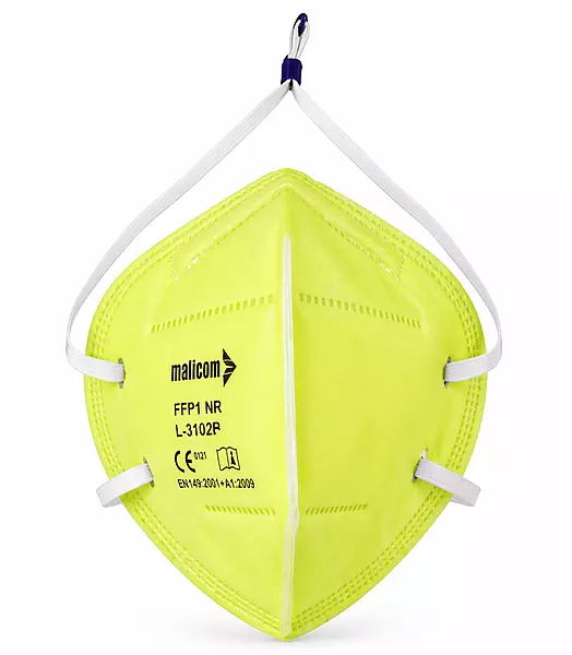Mallcom FFP1 Without Valve yellow mask Head loop