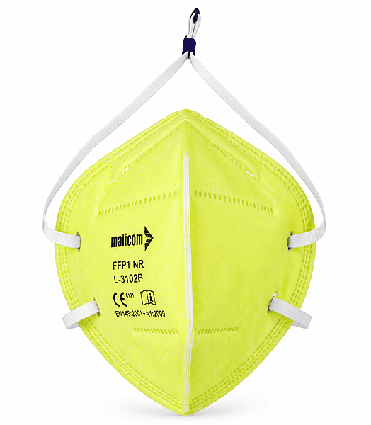 Mallcom FFP1 Without Valve yellow mask Head loop