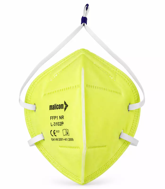 Mallcom FFP1 Without Valve yellow mask Head loop