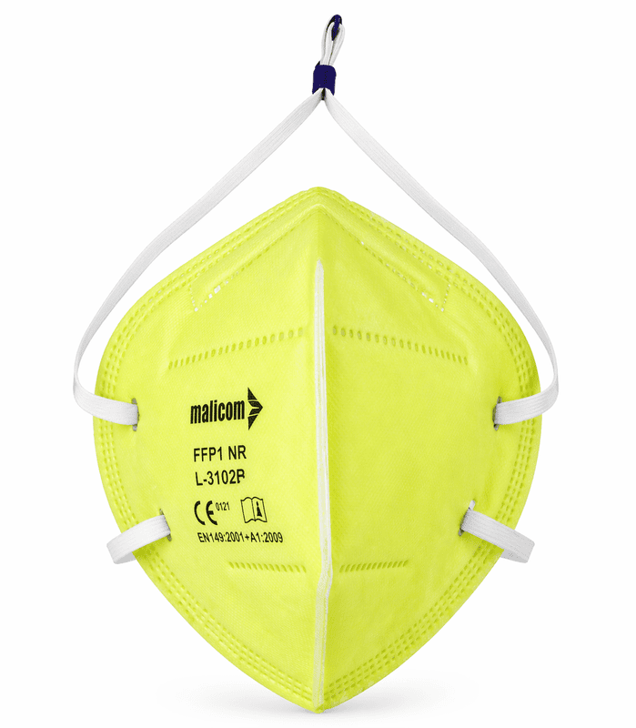 Mallcom FFP1 Without Valve yellow mask Head loop