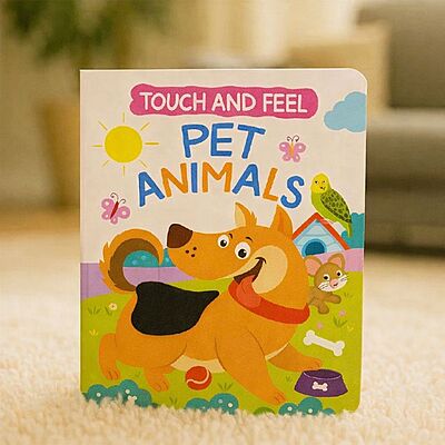 Pet Animals -Touch & Feel Sensory Board Book
