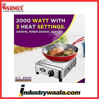 Warmex G C 2000 Hot Plates Fitted with Wire & Plug