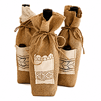 Jute Bottle Gift Pouch
