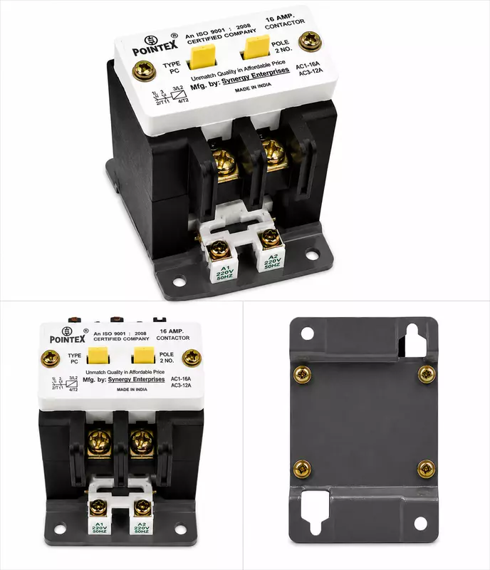 Pointex M2 16A 2 Pole Contactor | 220V AC | Electrical Power Contactor