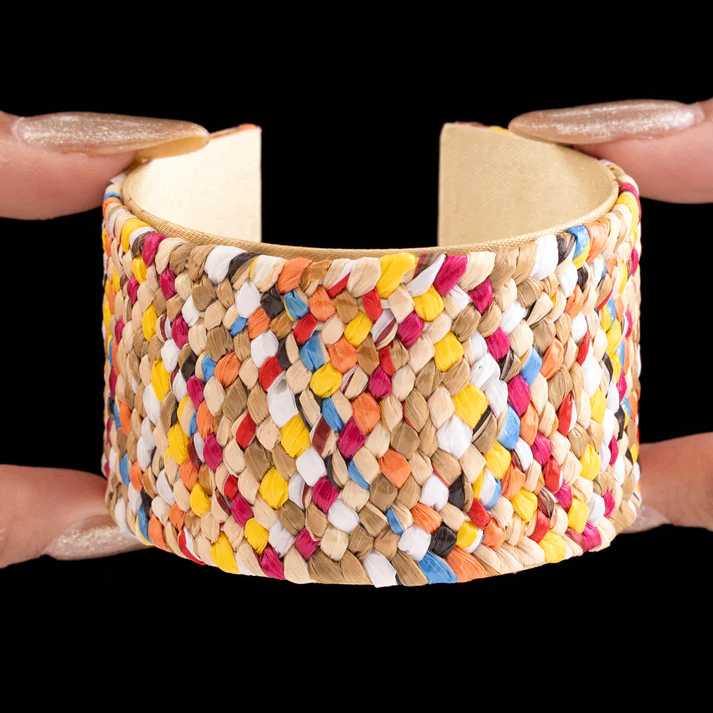 Multicolour Raffia Bracelet