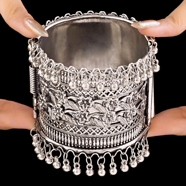 Anti-Tarnish Oxidised Silver Celestial Armament Bracelet