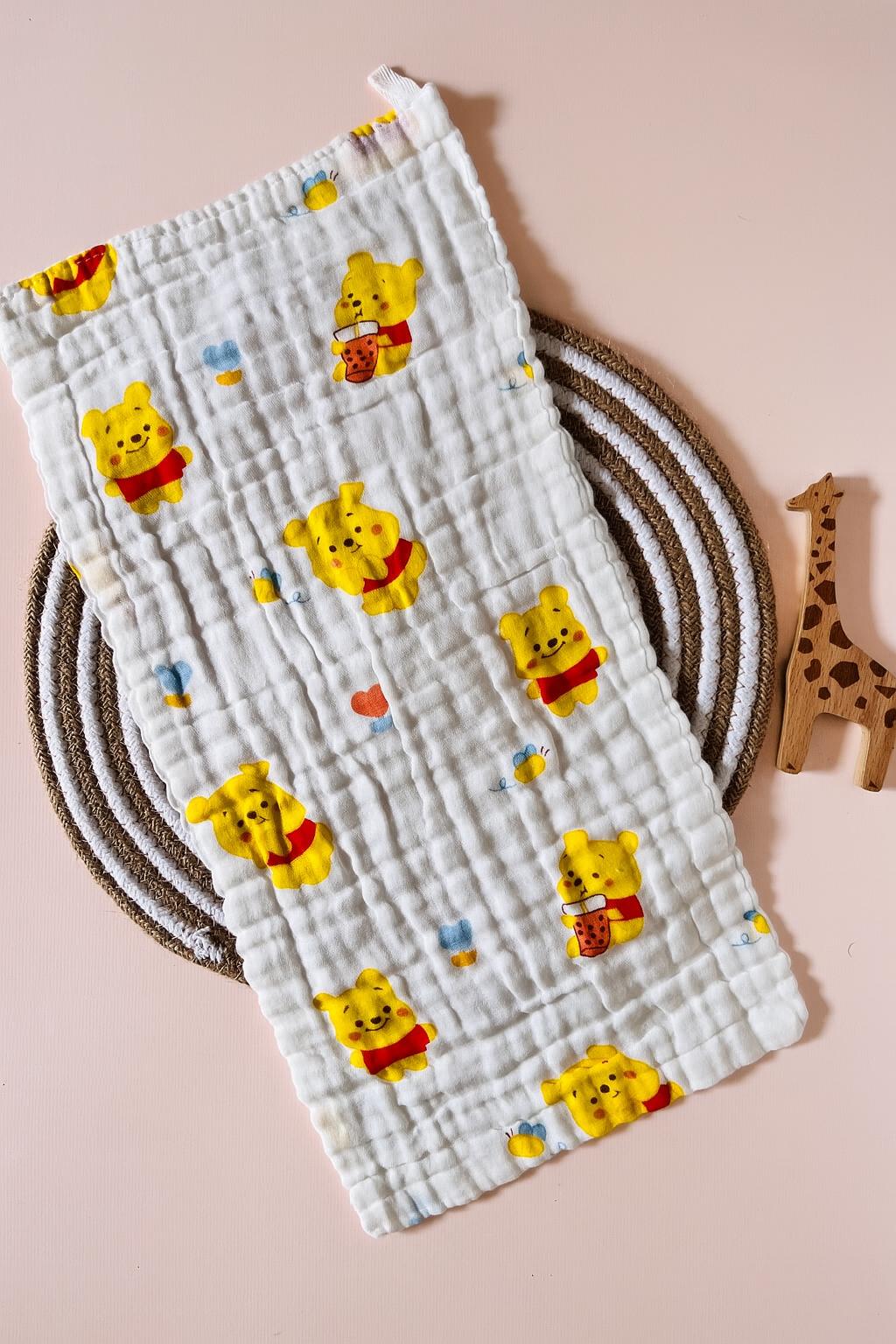 Premium Crinkled Muslin Burp Cloths (Pack of 2)