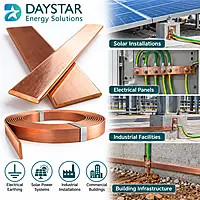 25mm x 3mm - Copper Earthing Strip (50 cm)