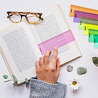 Pack of 8 Assorted Coloured 191x70mm Dyslexia Overlay Reading Rulers â€“ PET Material, Rounded Corners