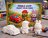 Reusable Big Car, Labubu & Gingerbread Man DIY Painting Kit – Paint Your Own Creative Collection