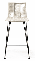 Diamond Weaved Bar Chair