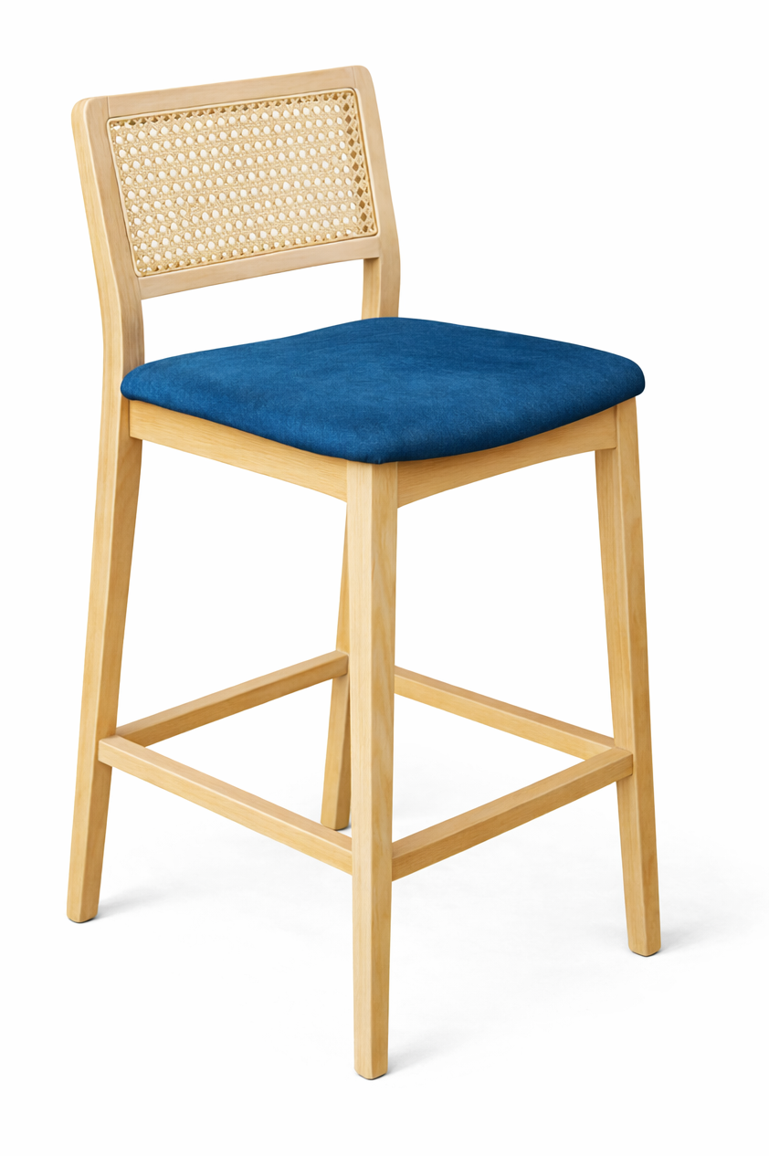 Selby Natural Cane Bar Chair