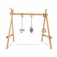Wooden Baby Play Gym – First Reach Montessori Activity Gym