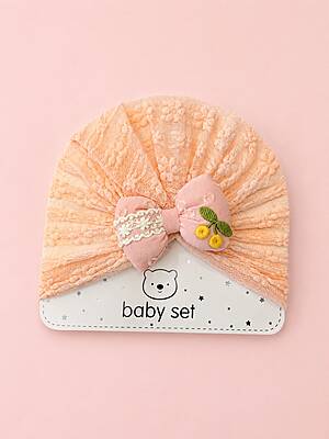 Luxe Lace Baby Turban Baby Cap