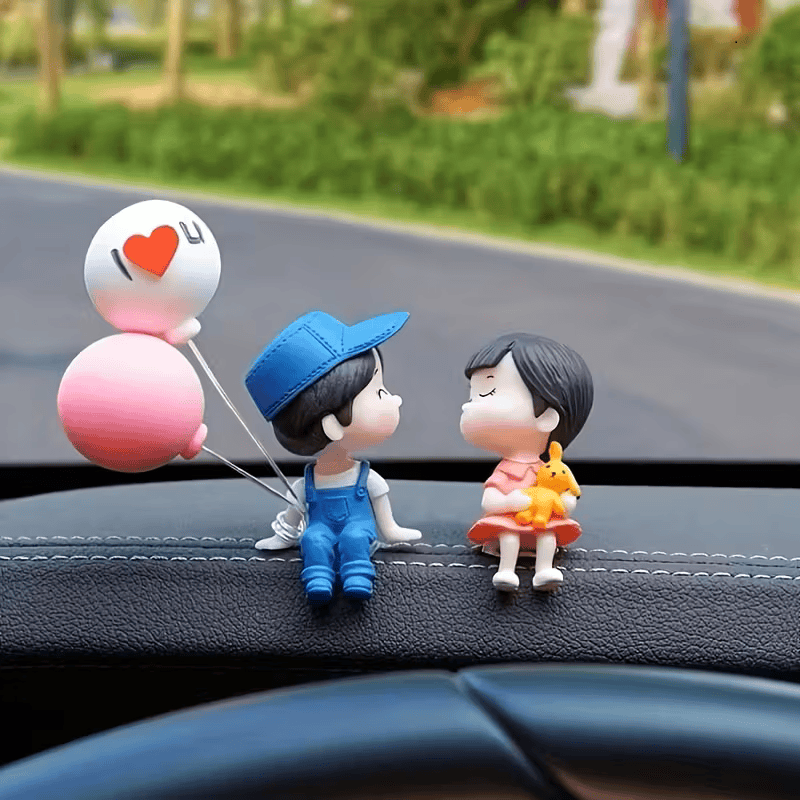 Cute Love Couple Car Dashboard Decor