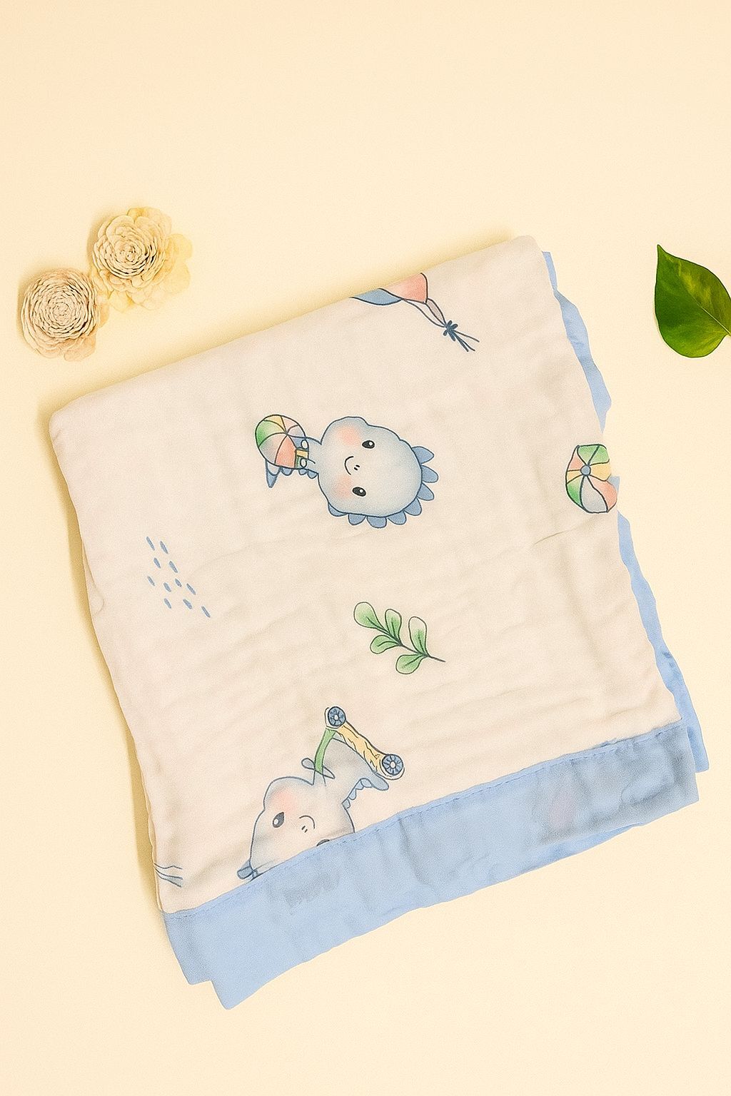 6-Layer Muslin Cotton Bath Towel – Soft & Absorbent – 60 x 120 cm – Assorted Designs