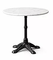 Majestic Marble Top Cast Iron Dining Table
