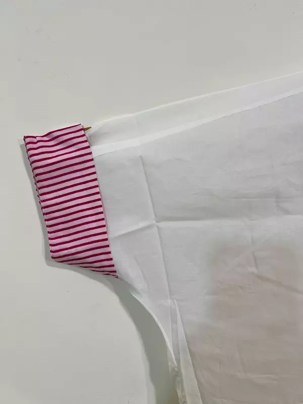Easy-Fit + Patch Pocket - White & Pink Floral