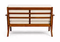 Winton Solidwood Upholstered Two Seater Bench