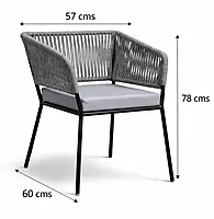 Bostan Outdoor Accent Patio Weaving Chair