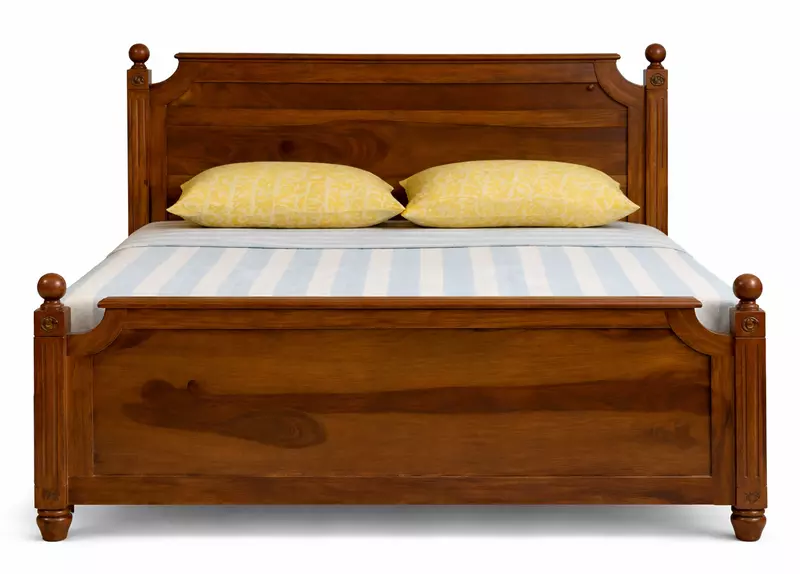 Luis Sheesham Wood Hotel King Size Bed