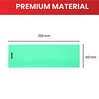 Pack of 8 Green 210x80mm Dyslexia Overlay Reading Strips – PET Material, Rounded Corners