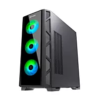 Ant Esports Dynamic GT ARGB E-ATX Mid Tower Case – Tempered Glass | ARGB Fans