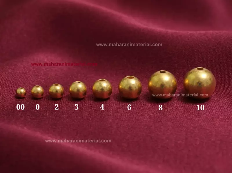 plain micro gold plated ball