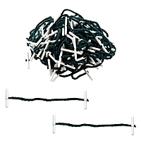 Pack of 100 76mm Plastic End Treasury Tags