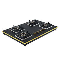Shine Gold Four Burner Gas Stove | Hob Top Auto Ignition
