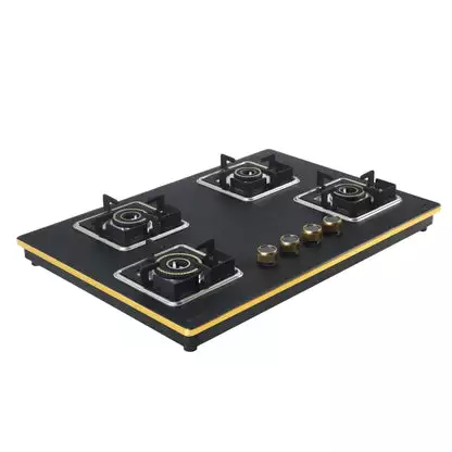 Shine Gold Four Burner Gas Stove | Hob Top Auto Ignition