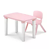 Kids Study Table & Chair Set – Pink