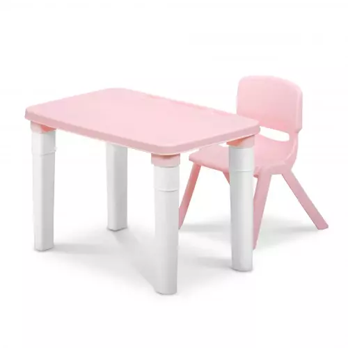 Kids Study Table & Chair Set – Pink