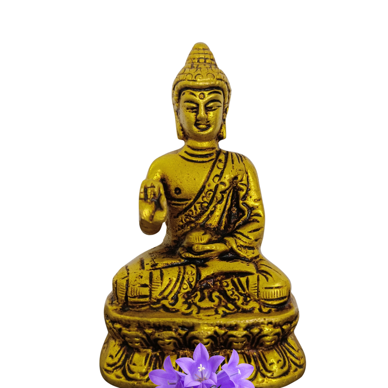 Pure Solid Brass Buddha Idol for Meditation & Home Decor | Hand Crafted by Tamil Nadu Artisans, 294 Gram