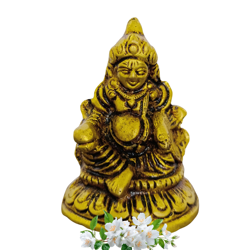 Pure Solid Brass Lord Kuber Idol for Wealth & Prosperity Pooja | Hand Crafted by Tamil Nadu Artisans, 163 Gram